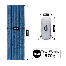 Naturehike Ultralight Down Sleeping Bag, 650 Filling Power Duck Down Sleeping Bag, 3 Seasons Sleeping Bag, Compact, Lightweight Envelope Sleeping Bag for Adults, Hiking, Camping, Backpack Sleeping Bag