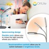 OttLite LED Soft Touch Desk Lamp - 3 Brightness Settings