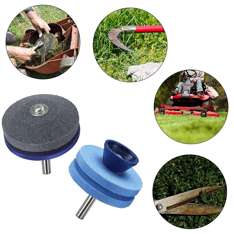 IRmm 4PCS Lawn Mower Blade Sharpener, Lawnmower Blade Sharpener for