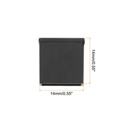 QUARKZMAN 8 Pieces USB Port Cover Anti-Dust PE USB Type-A Female Ports Protective Covers for PC Laptop Black