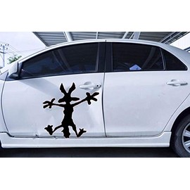 XL 30" Wile E Coyote Hitting Wall Splat Wiley Vinyl Decal