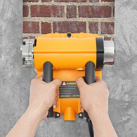 HAPPCUCOE Electric Wall Planing Machine,4580W Concrete Shovel Shovel Wall Machine,Adjustable Planing Depth, 110V Electric Power Shovel Wall Machine 3500RPM (Orange)