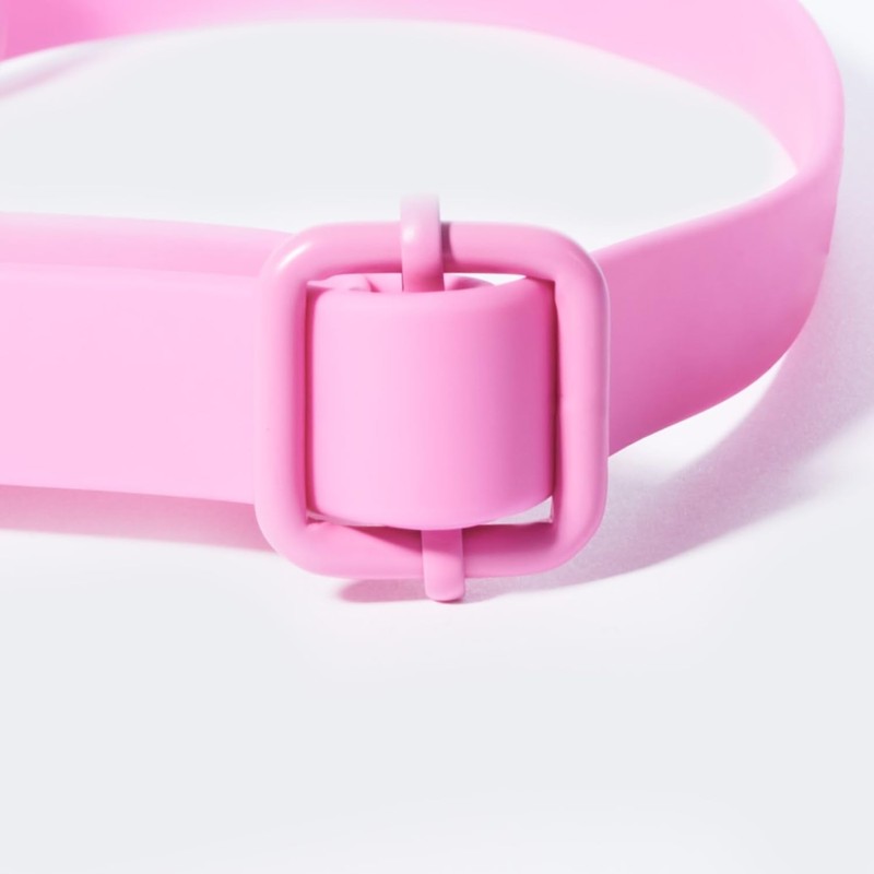 Fleuff Waterproof Dog Collar (Doll Pink, Large)