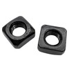 M8 Square Nuts,Black 304 Stainless Steel Square Nuts,Durable Fasteners for