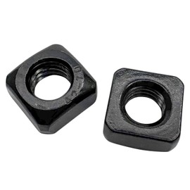 M8 Square Nuts,Black 304 Stainless Steel Square Nuts,Durable Fasteners for Home Repairs and Professional Engineering(20Pcs)