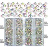 QOGIR 10000 Pieces 5 Mixed Size Clear AB Hotfix Rhinestones