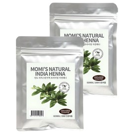 Momis Natural India Henna 100g, natural dark brown, 2 pcs / 모미스 네츄럴 인디아 헤나 100g, 네츄럴다크브라운, 2개