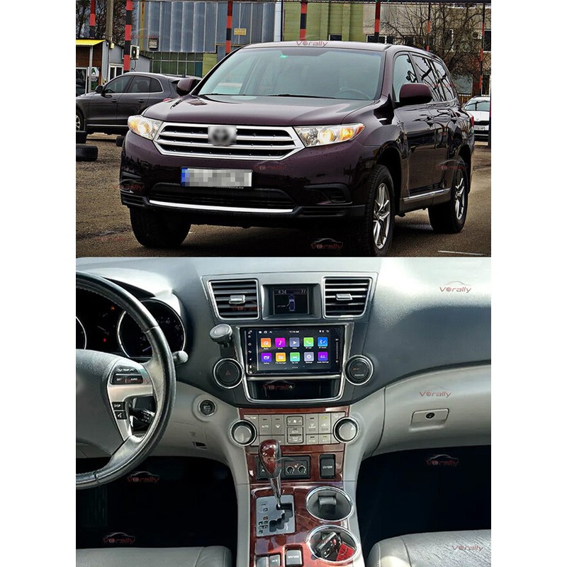 Vorally For 2008-2013 Toyota Highlander Android 14 Navi CarPlay Car