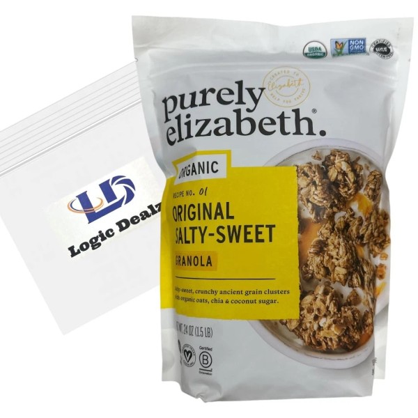 Logic Dealz Purely Elizabeth Organic Original Salty-Sweet, Ancient Grain Granola,