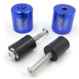 HONGK Handlebar Bar End Slider Blue Rubber For Suzuki TL1000S 97-01/Bandit 1200 97-00