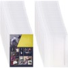 FINGERINSPIRE 40 piezas de cubiertas transparentes para libros, ajustadas para