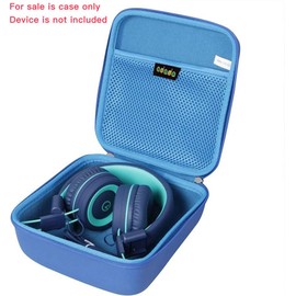adada Hard Travel Case for noot Products K11/Elecder i37/POWMEE M1/POWMEE M2/Mpow CH8/iRAG J01/noot Products K22/NIVAVA K8/noot Products K33/iClever/Sonitum Kids Headphones(Only Case) (Blue)