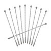 uxcell 10 Pcs Stainless Steel Fruit Sticks, 7.5 Inches Coffee