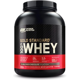 Optimum Nutrition Gold Standard 100% Whey sabor Doble Chocolate.