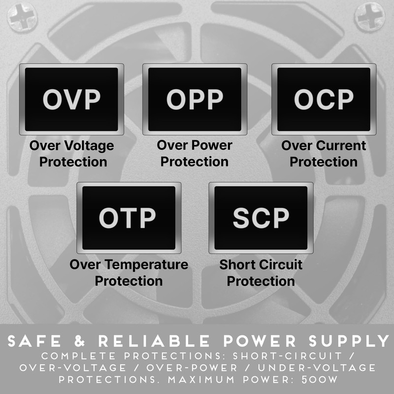 Apevia SFX-AP500W Mini ITX Solution/Micro ATX/SFX 500W Power Supply