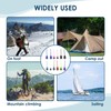 MisFun Pack of 12 Mini Survival Compass, Multi-Colour Compass, Children,
