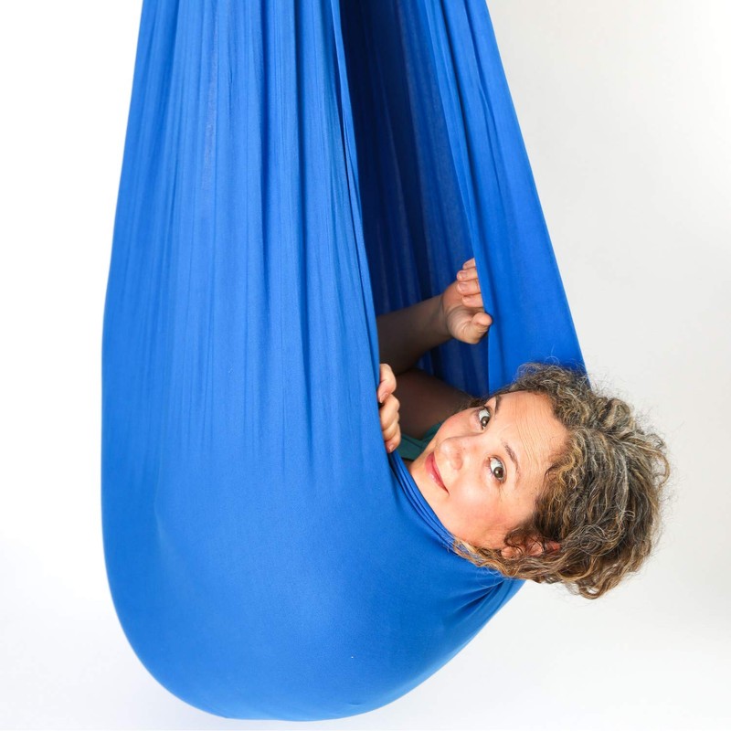 DreamGYM Doorway Sensory Swing Kit - Blue Compression Swing -