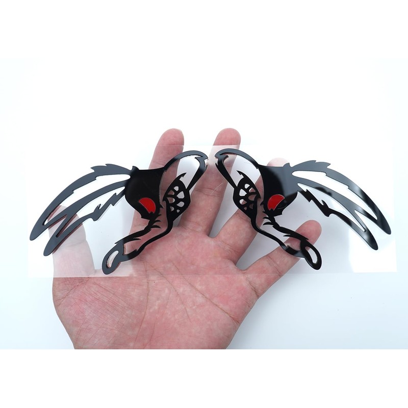 2Pc Coyote Badges Emblem Red Eye Bandit 3D Fender Angry