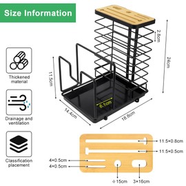 ADERTOS Utensil Holder Kitchen Utensil Holder for Kitchen Counter Kitchen Utensil Holder Kitchen Worktop Utensil Organiser Utensil Holder Kitchen Utensil Holder Kitchen Utensils Storage