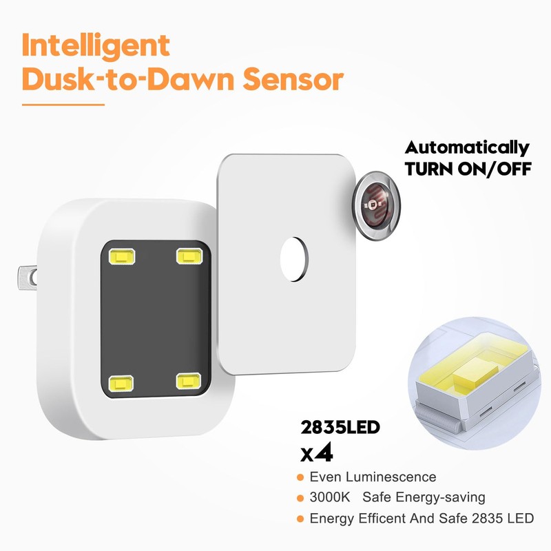 Sujeet Night Light, Night Lights Plug into Wall 8-Pack, Nightlight