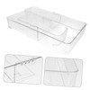 NOLITOY 3pcs Transparent Drawer Storage Bin for Office Home Organizers