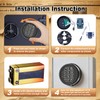 Programmable Electronic Safe Lock Replacement Keypad, Digital Gun Safe Lock