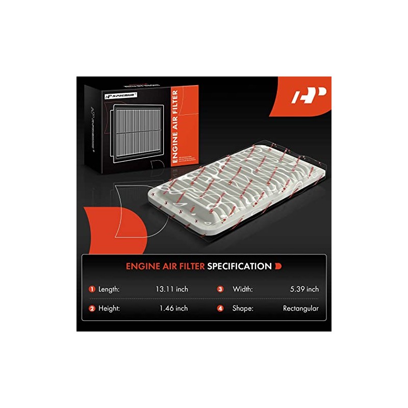 A-premium Filtro de Aire del Motor Compatible con Scion Iq
