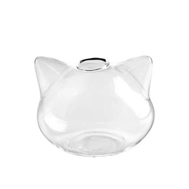 Cat-shaped glass cat glass vase, unbreakable plant vase, unfading living room, 02 L, 1 piece / 고양이 모양의 유리 고양이 유리 꽃병 쉽게 깨지지 않는 식물 꽃병 쉽게 바래지 않는 거실, 02 L, 1개