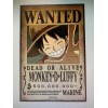 WANTED ONE PIECE 16X20 POSTER JAPAN TELEVISION SERIES ANIME FUNNY MONKEY D LUFFY