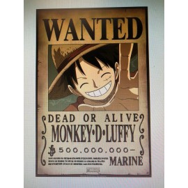 WANTED ONE PIECE 16X20 POSTER JAPAN TELEVISION SERIES ANIME FUNNY MONKEY D LUFFY