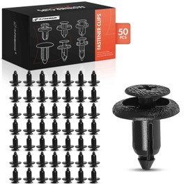 A-Premium 50PCS Nylon Spread Rivets Retainer Mounting Clips Screw-Type Compatible with Toyota RAV4, Corolla, Prius, Tacoma, Tundra, Sienna, 4Runner & Nissan Altima, Sentra & Scion - For 6mm Hole