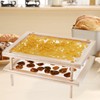 Cedilis Set of 2 Stackable Wood Pasta Herb Drying Rack,