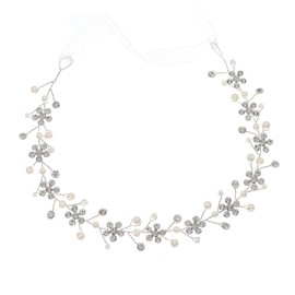 Healeved Unique Crystal Rhinestone Headband for Girls Hair Accessory Head Band for Curly Thick Hair Wedding Dress Accessory