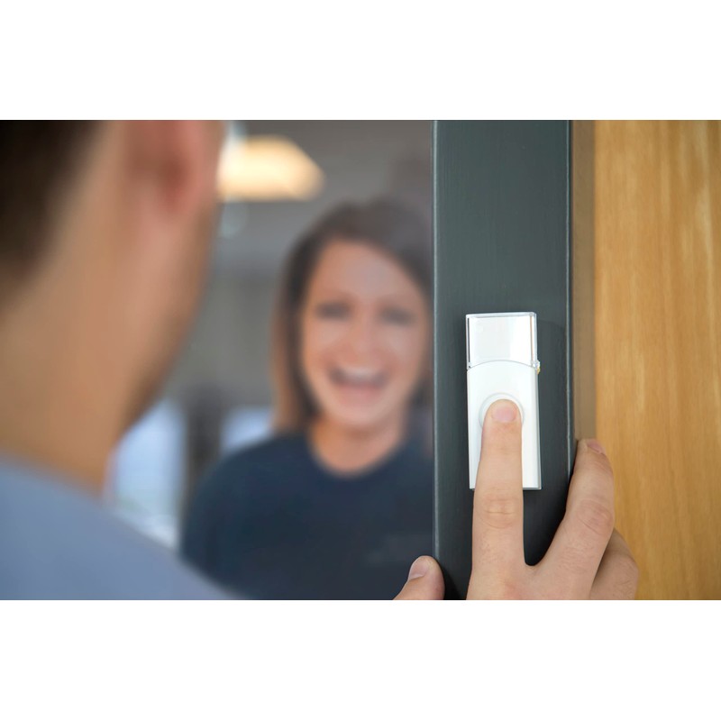 Alecto ADB-11 Wireless Doorbell, Wireless Doorbell, 30 Metre Range, IP44