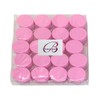 (Quantity: 20 Pieces) Beauticom 10G/10ML Clear Round Jars with Pink