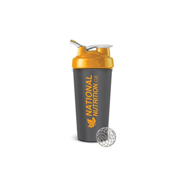 National Nutrition Shaker + Mixer Ball & Carrying Toggle (Orange BPA Free) - 700ml
