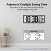 Digital LCD Atomic Desktop Clock, 7.8" Screen with Time, Date,