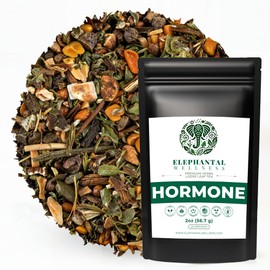 Elephantal Wellness Elephantal Wellness Hormone Balance Herbal Tea with Ashwagandha, Raspberry Leaf & Black Cohosh, PCOS Herbal Tea for Hormonal Support C 2oz Loose Leaf, 20 Servings