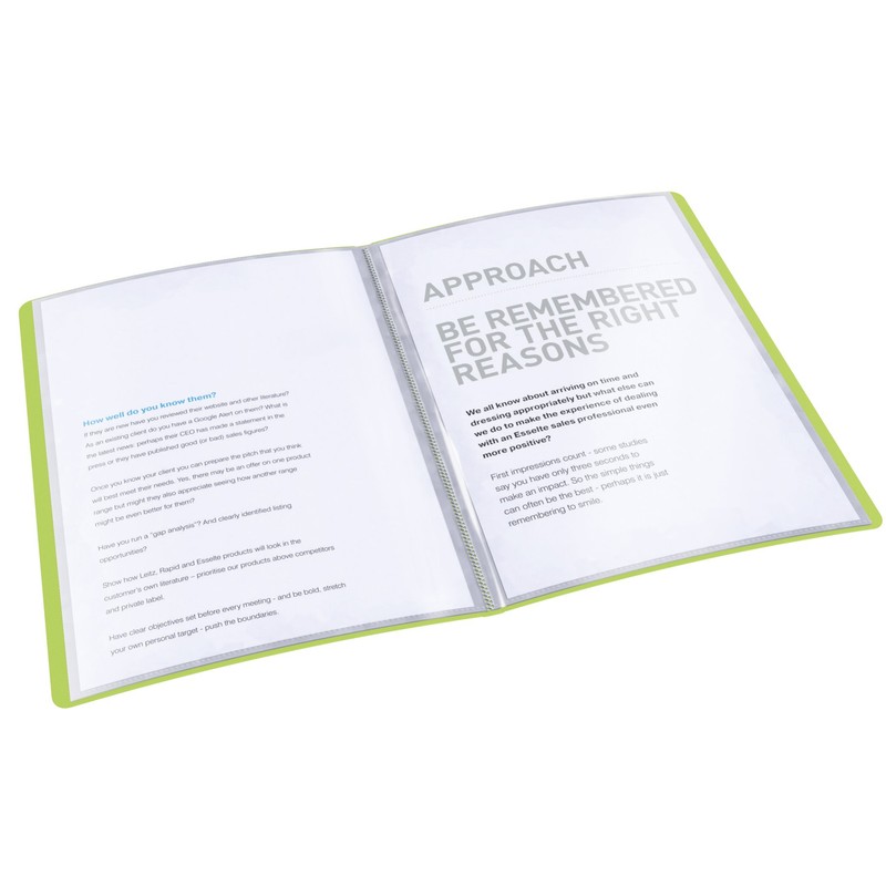 Esselte VIVIDA Green 624001 Display Book A4 40 Pockets 80