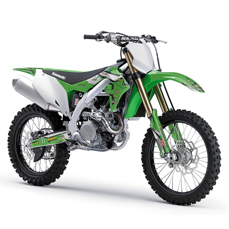1995-2008 KDX 220 Podium Green Senge Graphics Base Kit Compatible