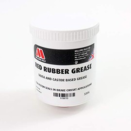 Brakecrafters Red Rubber Grease for Hydraulic Motorcycle Brake Systems Repair - 500g