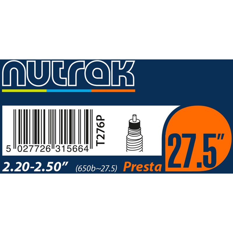 Nutrak 27.5 or 650B x 2.2-2.5 Presta inner tube