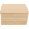 teemando® 8 x Beech Wood Coasters 10cm Decorative Coasters for