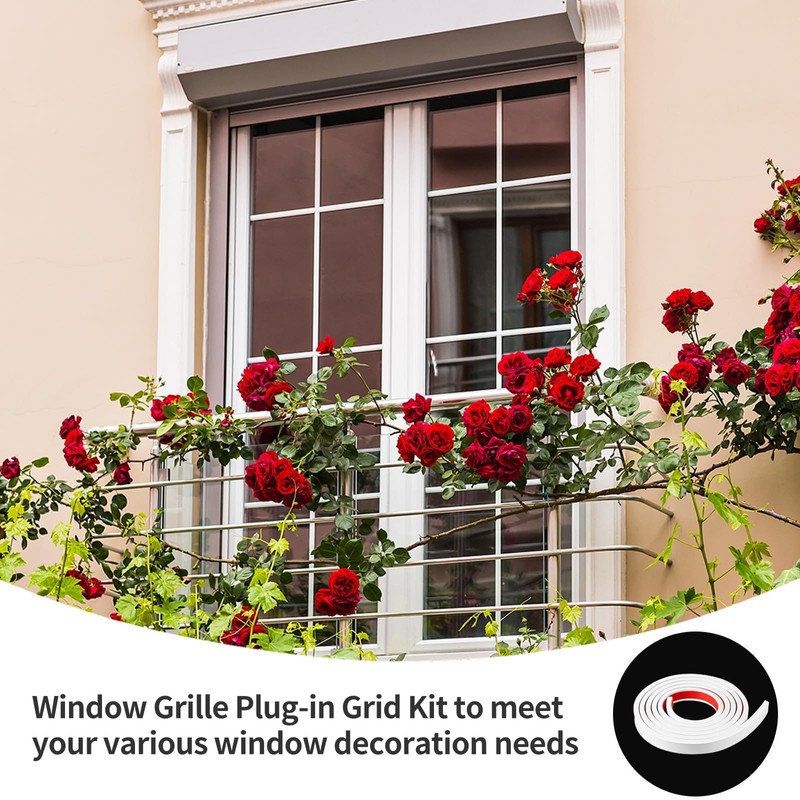 KEOHOLI 5 Rolls Total 32.8ft Window Grille Inserts Grid Kit
