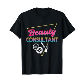 80s Retro Beauty Consultant Outfit Make Up Lover T-Shirt