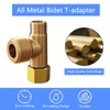 Bidet T Adapter Compatible with Toto Fit Washlets for Skirted