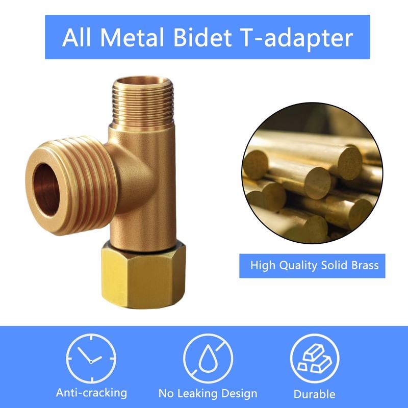 Bidet T Adapter Compatible with Toto Fit Washlets for Skirted