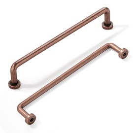 khtumeware 10 Pack 5 inch Hole Center Antique Copper Cabinet Pulls Vintage Aged Cabinet Handle Kitchen Hardware Farmhouse Vintage Dressing Table Drawer Handle Classic Wardrob.