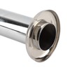 Brass Sink Drain Tubing Set Silver Slick Finish No Ageing