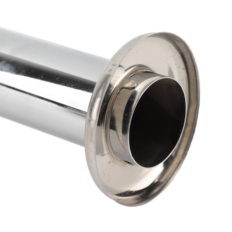 Brass Sink Drain Tubing Set Silver Slick Finish No Ageing